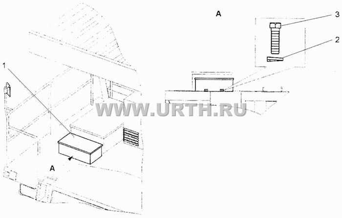 Установка инструментального ящика