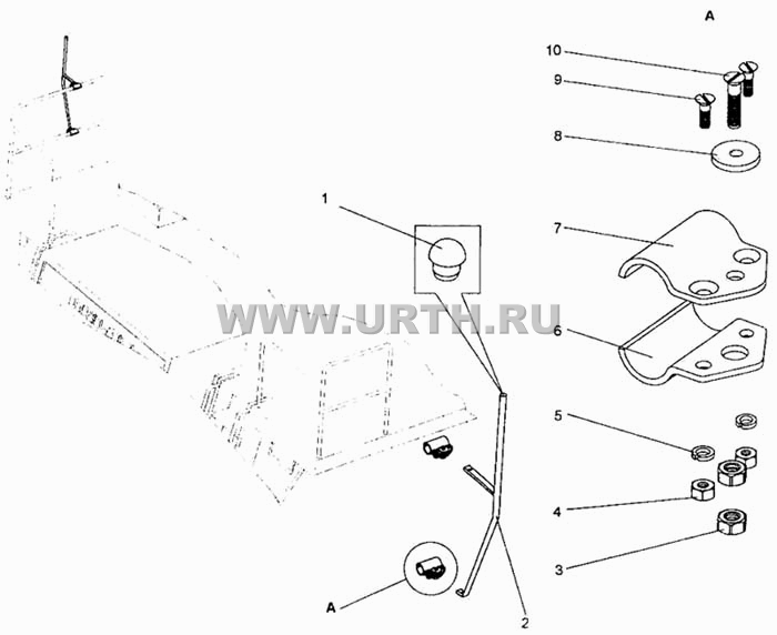 Установка кронштейна зеркала заднего вида Установка кронштейна зеркала заднего вида