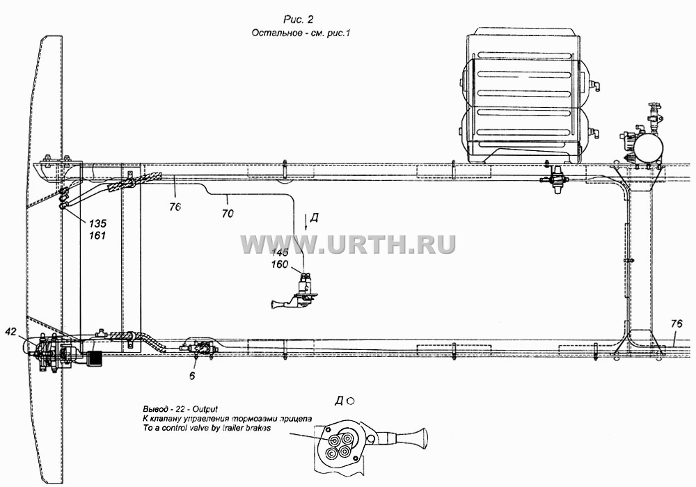 Установка пневмотормозов 4308-3500006 Установка пневмотормозов 4308-3500006