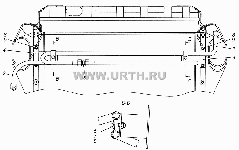 Установка охладителя 4308-3506180