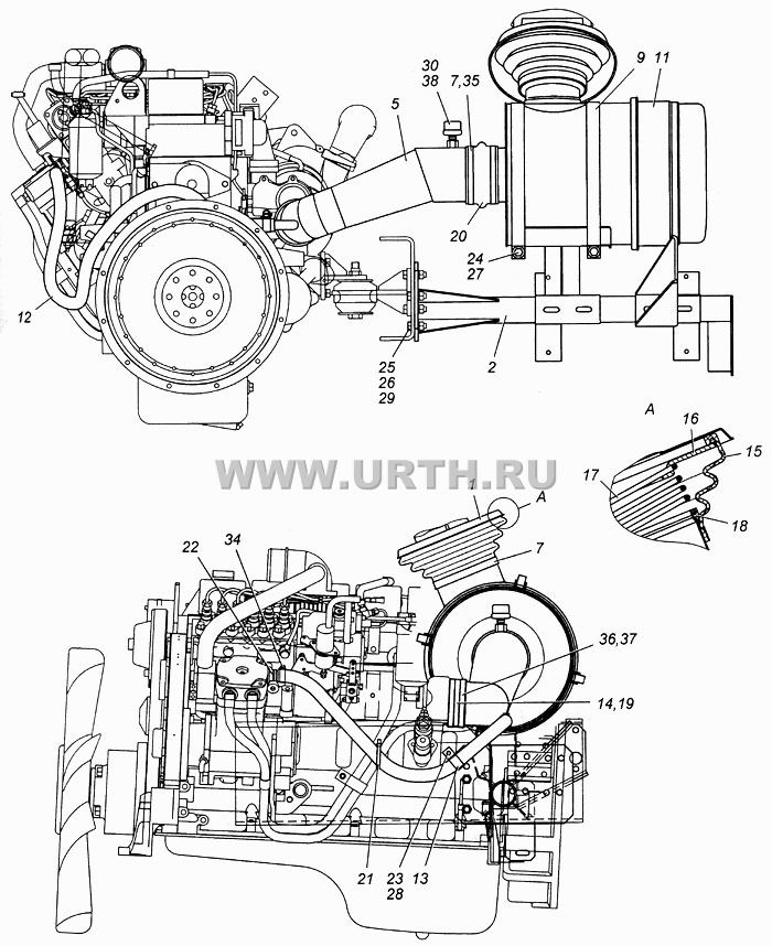 Установка воздушного фильтра Э4308-1109001