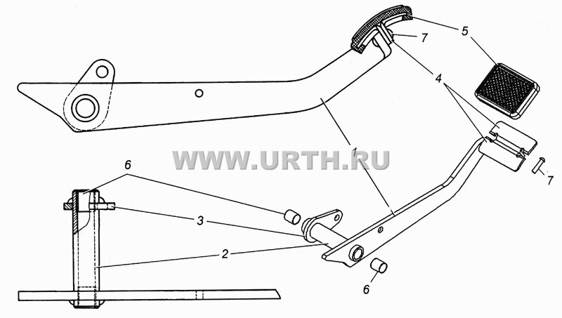 Педаль сцепления в сборе 5320-1602010 Педаль сцепления в сборе 5320-1602010