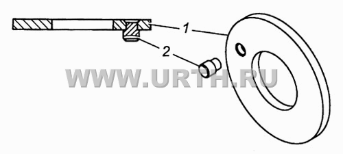 Шайба упорная блока шестерен заднего хода в сборе 14.1701086 Шайба упорная блока шестерен заднего хода в сборе 14.1701086