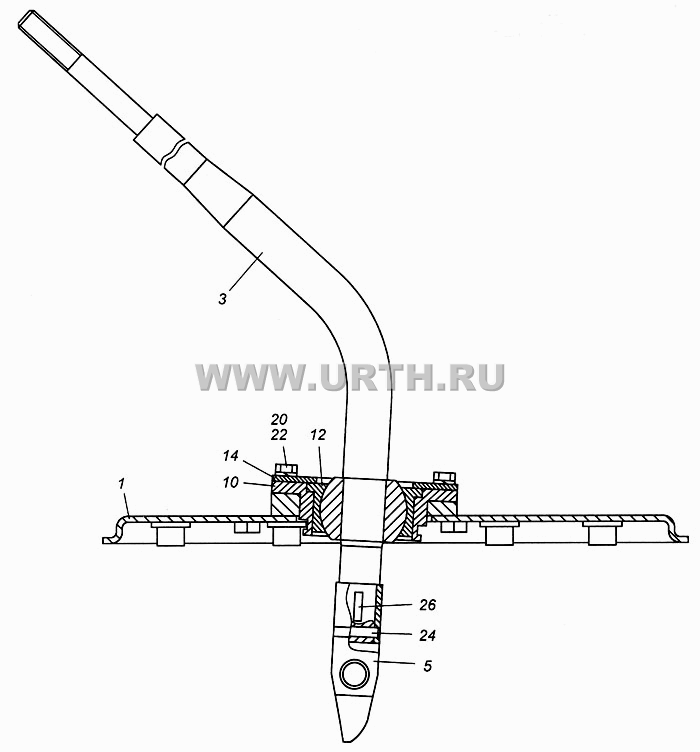 Опора рычага переключения передач в сборе 4308-1703204