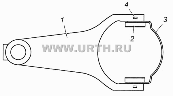 Вилка блокировки в сборе Э4308-2409016 Вилка блокировки в сборе Э4308-2409016