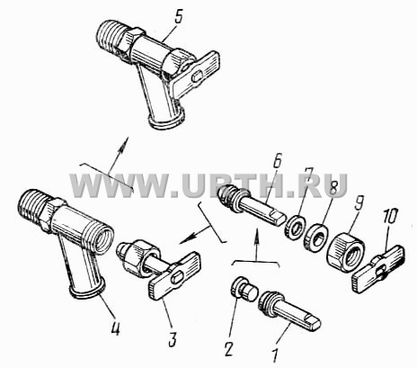 Кран масляной системы 5320-1013095 Кран масляной системы 5320-1013095