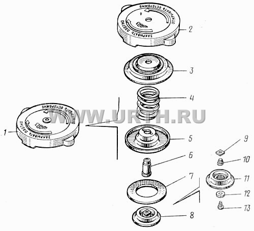 Пробка радиатора 5320-1304010 Пробка радиатора 5320-1304010