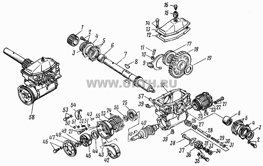 Редуктор лебедки 4310-4501014