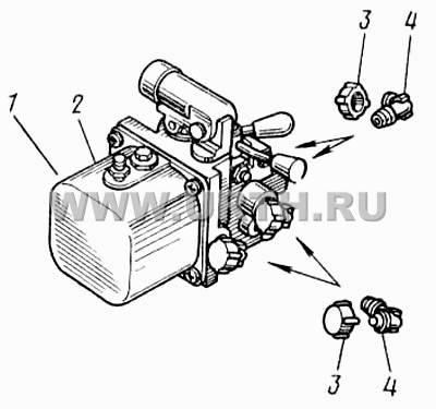 Насос опрокидывающего механизма кабины и запасного колеса 4310-5004009 Насос опрокидывающего механизма кабины и запасного колеса 4310-5004009
