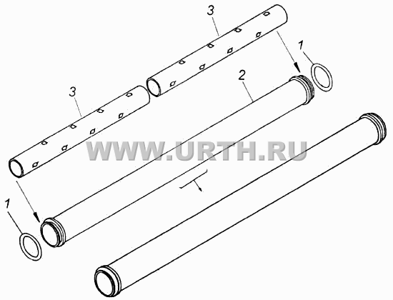 Труба сапуна с втулкой Труба сапуна с втулкой