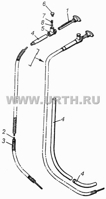Тяга управления жалюзи радиатора Тяга управления жалюзи радиатора