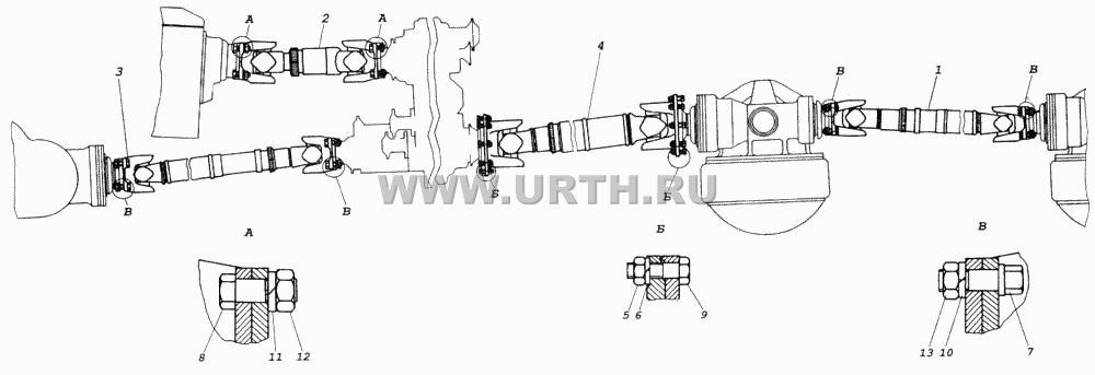 Установка карданных валов Установка карданных валов