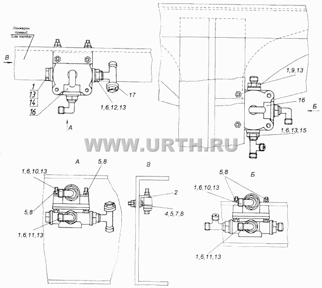 Установка ускорительных клапанов Установка ускорительных клапанов