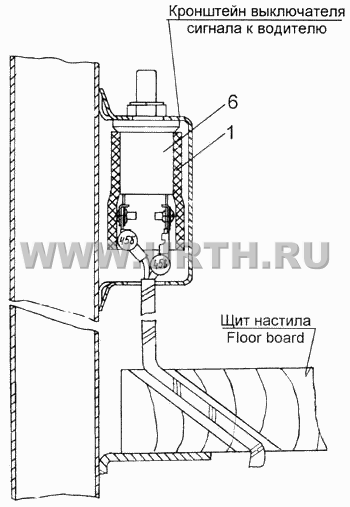 Установка выключателя сигнала к водителю Установка выключателя сигнала к водителю