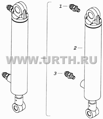 Цилиндр механизма подъёма запасного колеса