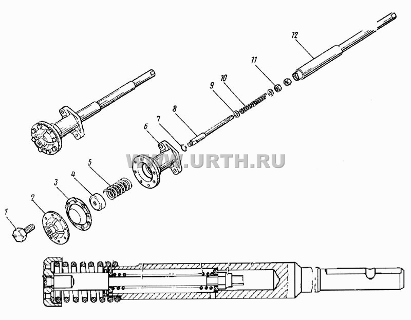 Механизм выключения высшей передачи раздаточной коробки