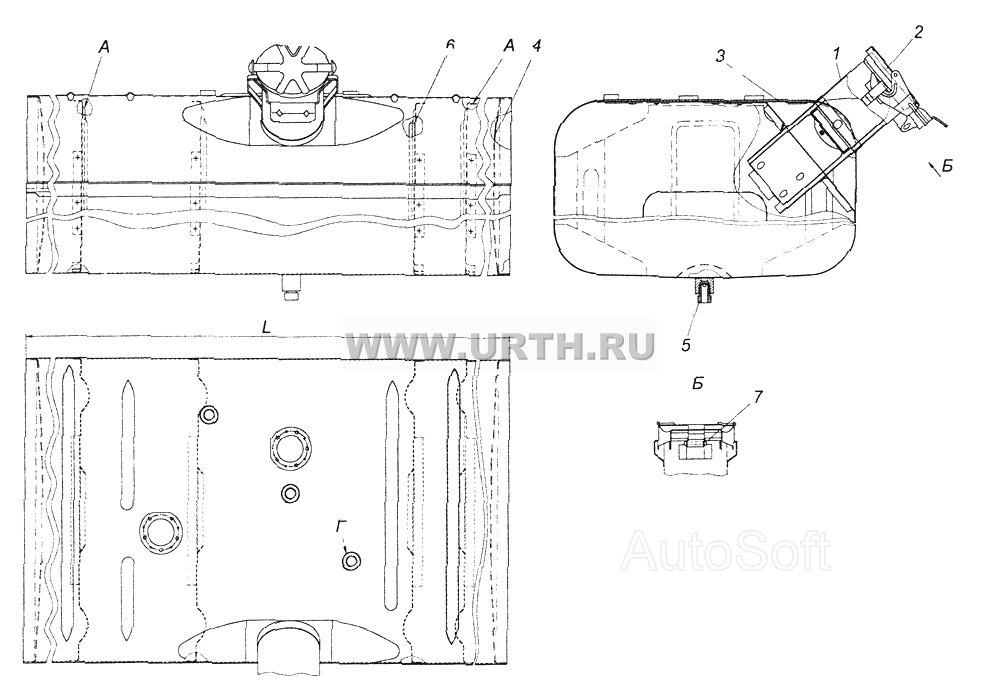 5320-1101010-10 Бак топливный (250 л)