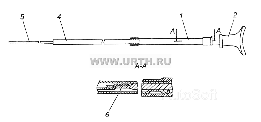 5320-1108130-02 Тяга ручного управления подачей топлива двигателя