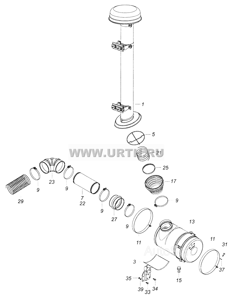 65116-1109001-10 Установка воздушного фильтра
