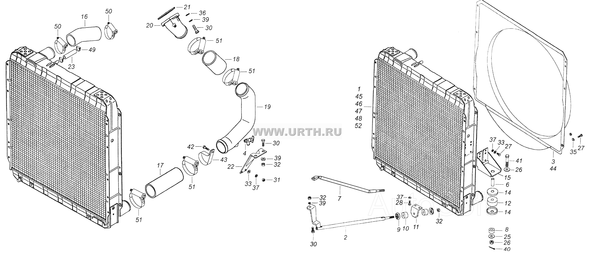 54115-1300023-10 Установка радиатора