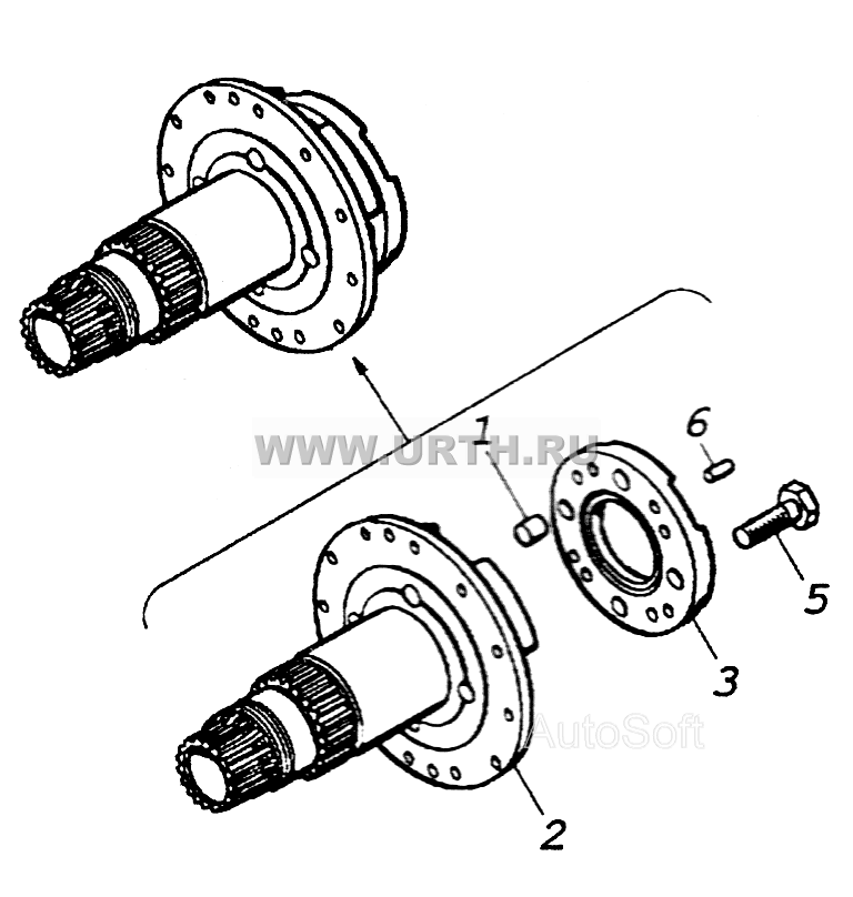 43114-1802160 Обойма дифференциала раздаточной коробки