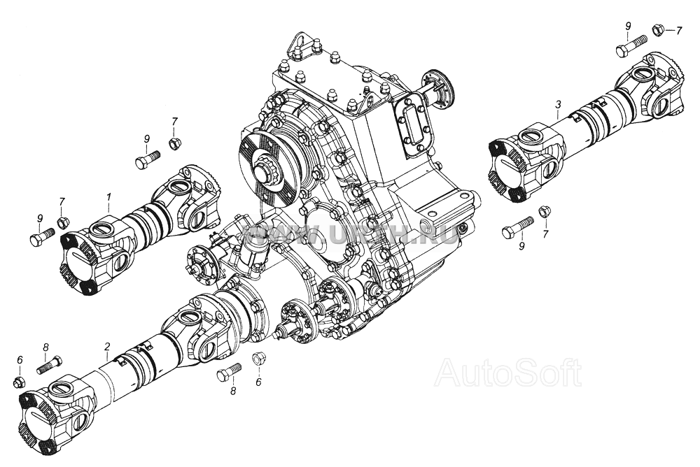 43501-2200001-10 Установка карданных валов