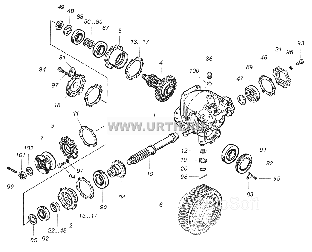 43253-2402011-10 Передача главная заднего моста 43253-2402011-10 Передача главная заднего моста