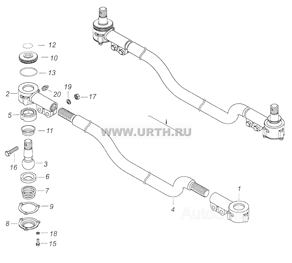 4310-3414052 Тяга рулевой трапеции