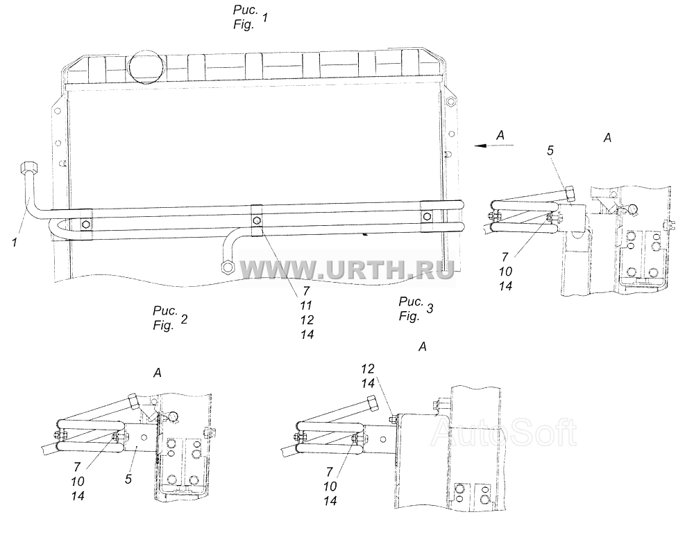 54115-3506180-17 Установка охладителя 54115-3506180-17 Установка охладителя