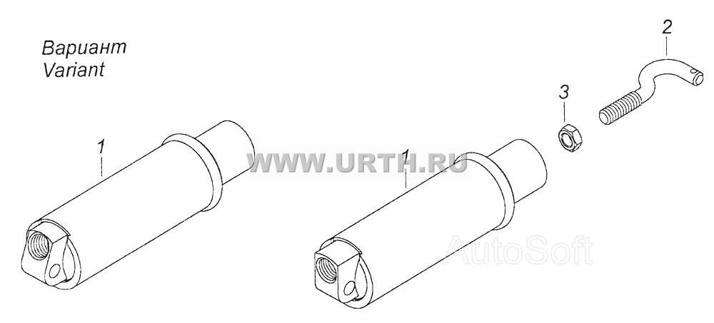 53205-3570205 Пневмоцилиндр вспомогательного тормоза