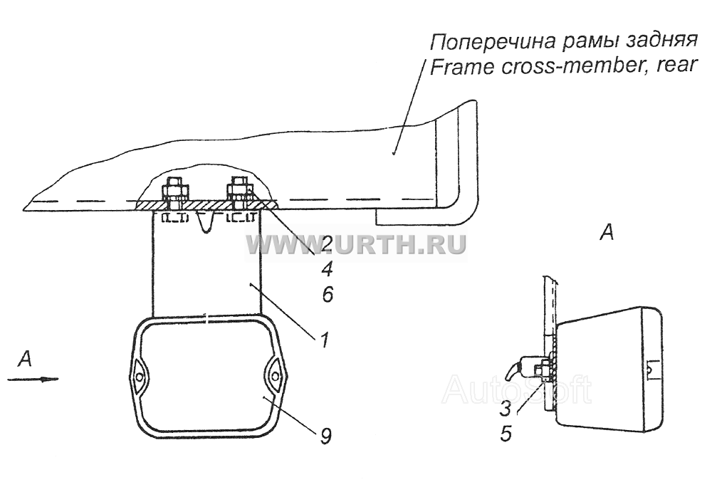 55112-3716006 Установка фонаря заднего хода 55112-3716006 Установка фонаря заднего хода