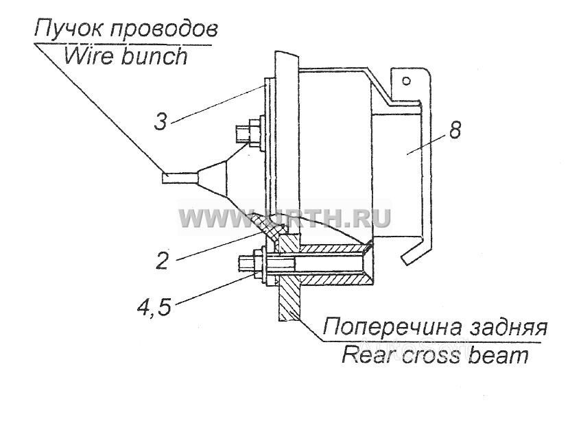 43114-3723002 Установка розетки переносной лампы 43114-3723002 Установка розетки переносной лампы