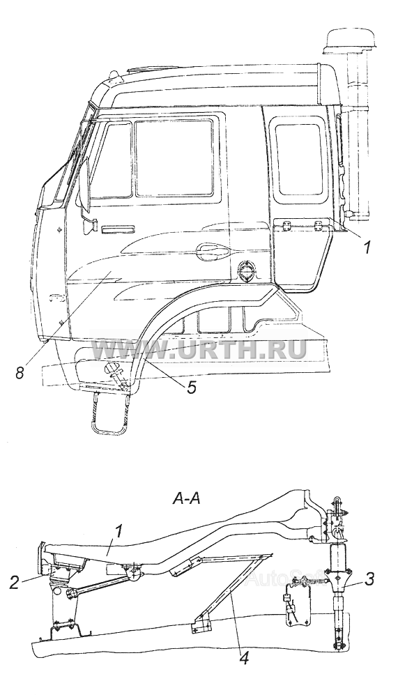 43114-5000006-64 Установка кабины с оперением 43114-5000006-64 Установка кабины с оперением
