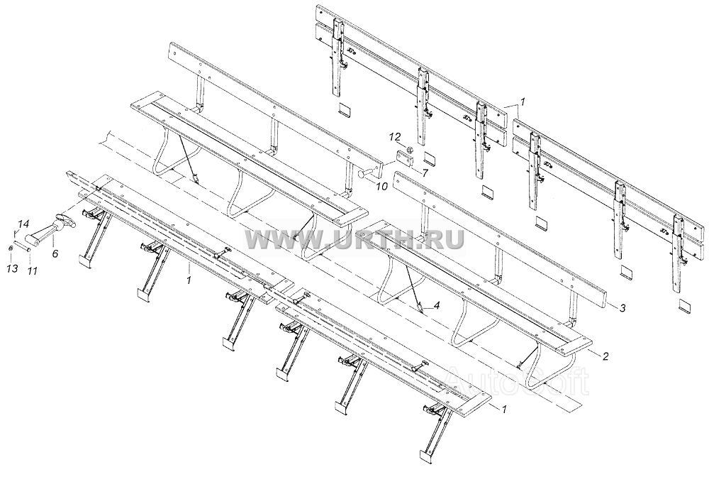 43501-8506008-81 Установка скамеек