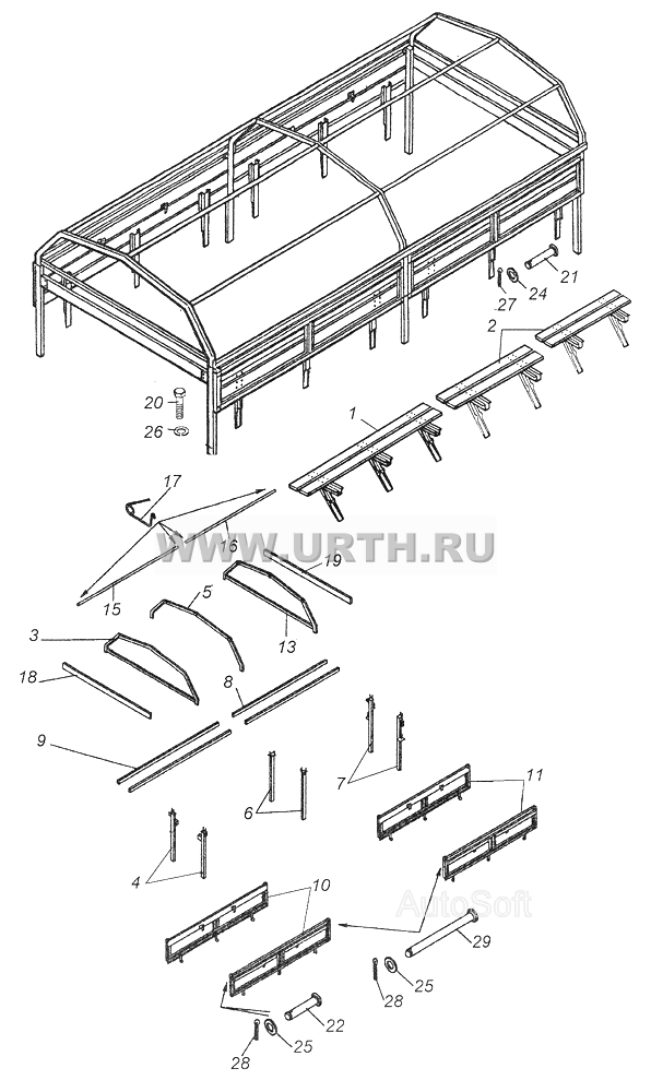 4310-8508008 Каркас тента и установка
