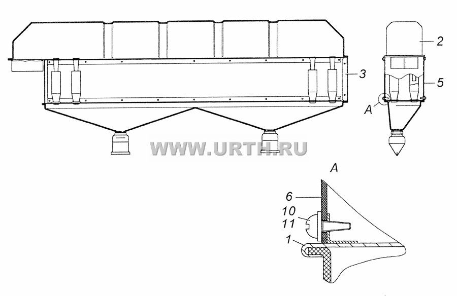 6520-1109010-10 Воздухоочиститель мультициклонный в сборе