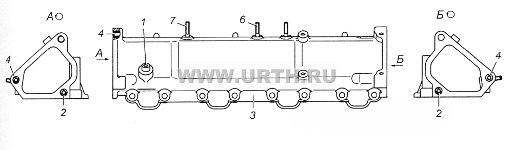 7406.1115012-40 Коллектор впускной правый в сборе 7406.1115012-40 Коллектор впускной правый в сборе