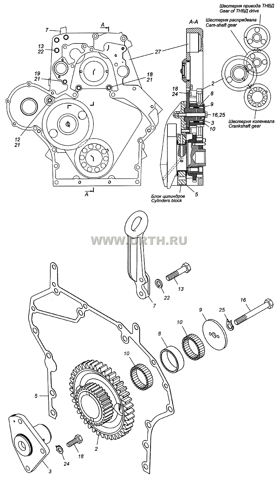 7406.1002003 Установка картера агрегатов