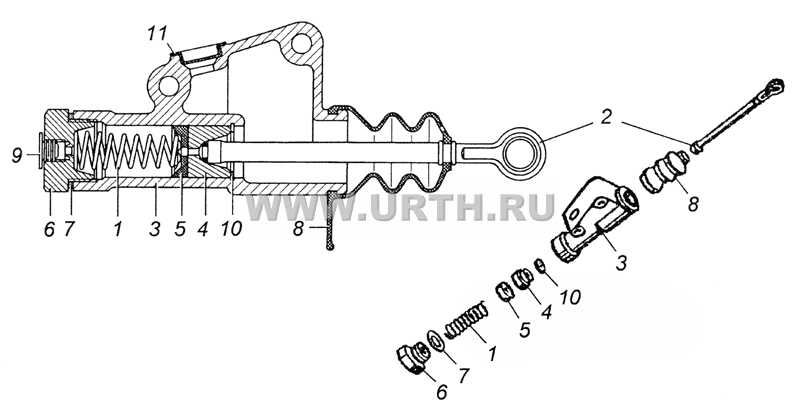 5320-1602512 Главный цилиндр 5320-1602512 Главный цилиндр