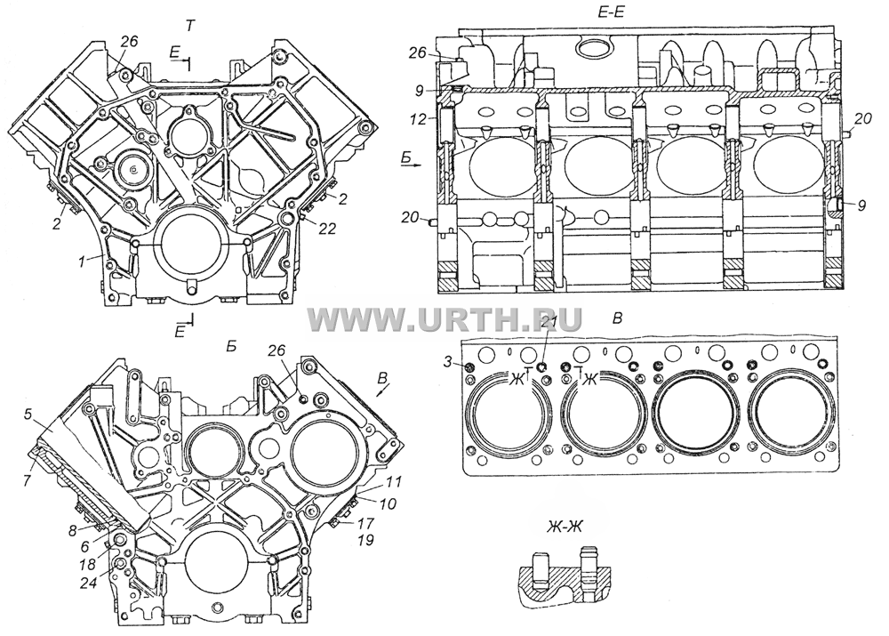 740.50-1002010 Блок цилиндров