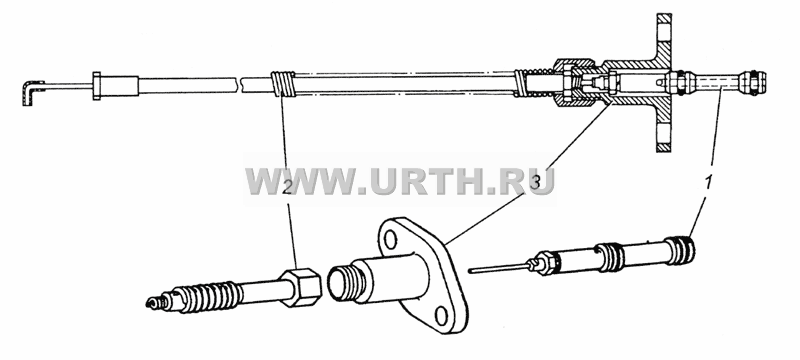 15.1772152 Трос крана управления с оболочкой и крышкой в сборе 15.1772152 Трос крана управления с оболочкой и крышкой в сборе
