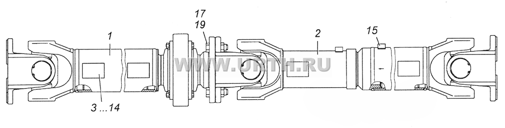 6350-2201006-10 Валы карданные в сборе 6350-2201006-10 Валы карданные в сборе