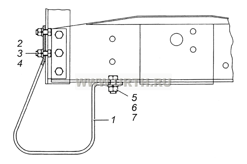 4310-2804003 Установка заднего буфера