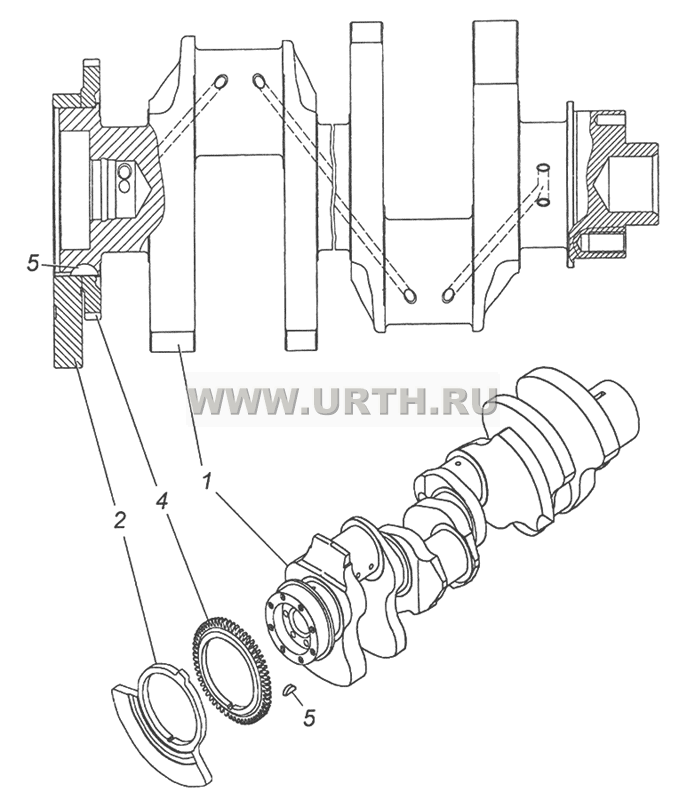 740.50-1005008 Вал коленчатый