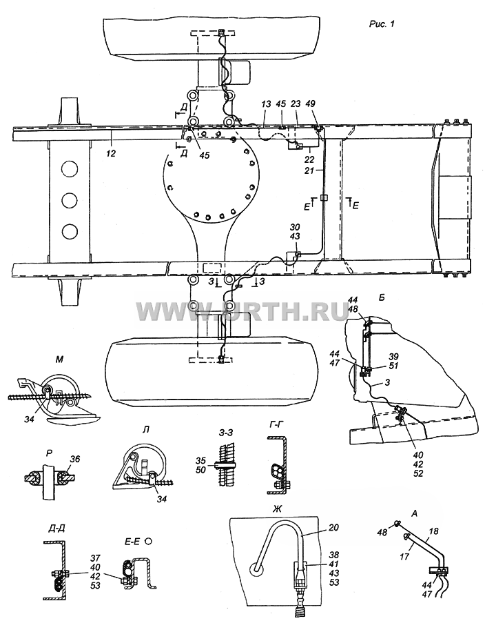4326-3125001 Установка системы накачки шин
