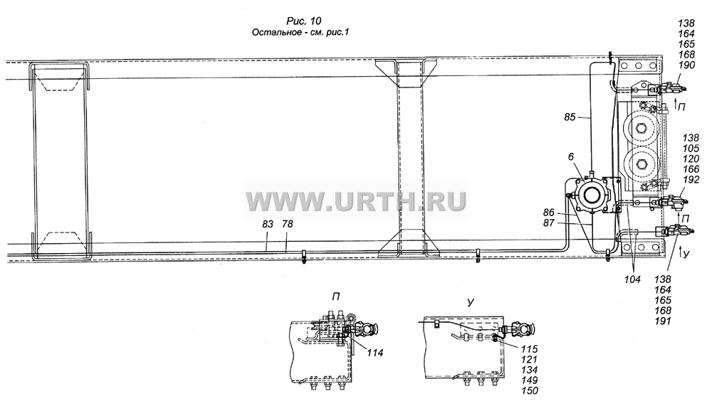 4350-3500006-40 Установка пневмотормозов 4350-3500006-40 Установка пневмотормозов