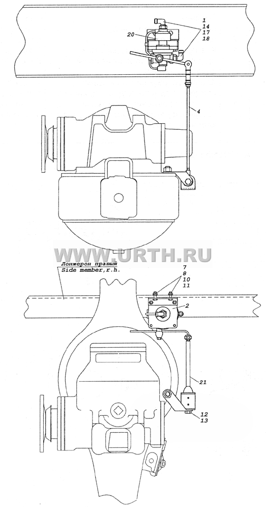 4326-3500033 Установка регулятора тормозных сил