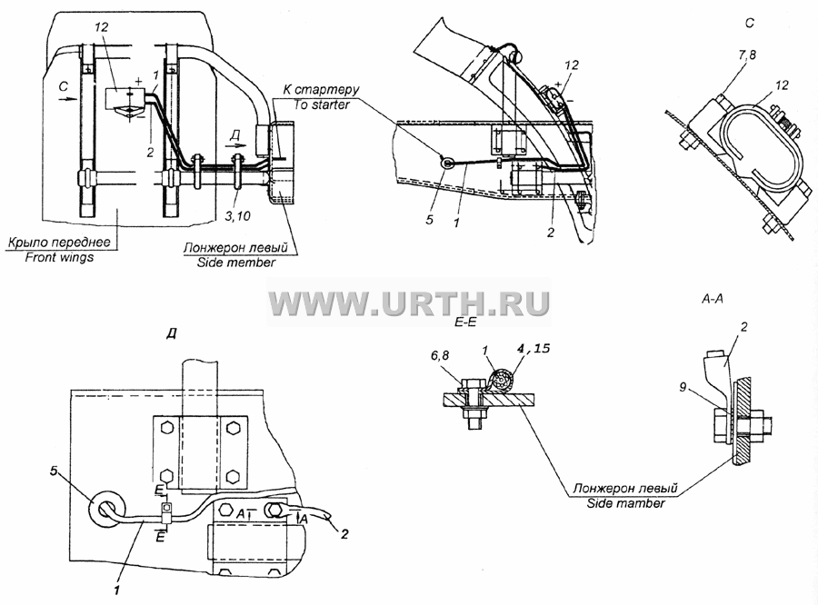 43114-3723001 Установка розетки внешнего запуска