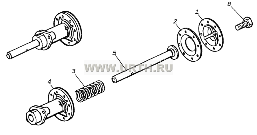 4310-4204360 Механизм включения коробки отбора мощности