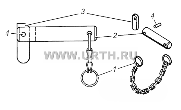 4310-5002074 Шпилька стопорная в сборе 4310-5002074 Шпилька стопорная в сборе